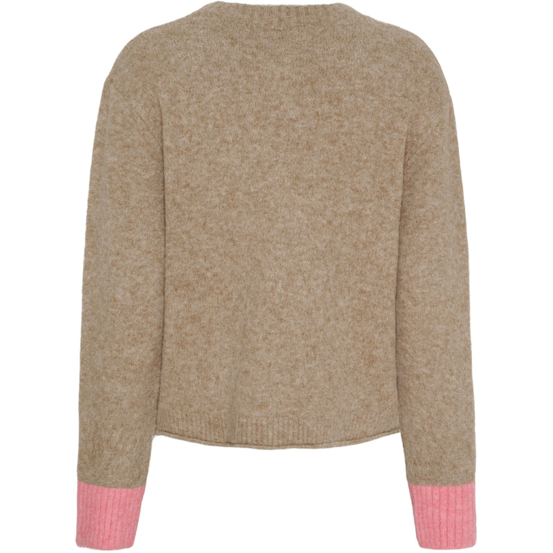 MARTA DU CHATEAU Marta du Chateau dame strik MdcCalla KNA052 Knit Fango/PinkW057