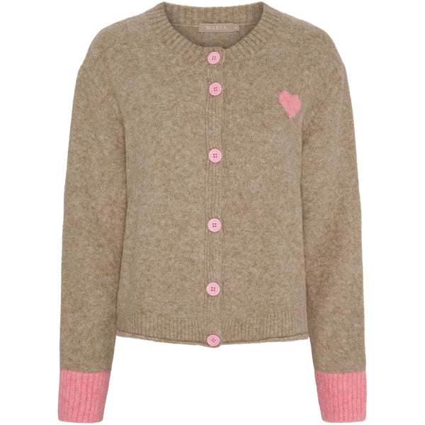 MARTA DU CHATEAU Marta du Chateau dame strik MdcCalla KNA052 Knit Fango/PinkW057