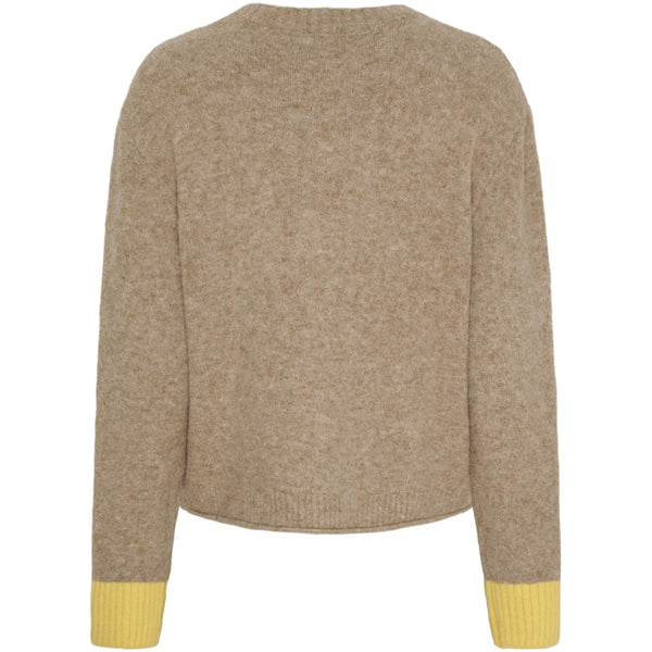 MARTA DU CHATEAU Marta du Chateau dame strik MdcCalla KNA052 Knit Fango/YellowW057