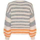 MARTA DU CHATEAU Marta du Chateau dame strik MdcCassie 8130 Knit Beige/Grigio8808/Orange8823