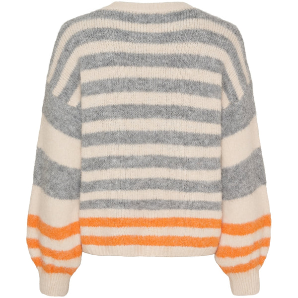 MARTA DU CHATEAU Marta du Chateau dame strik MdcCassie 8130 Knit Beige/Grigio8808/Orange8823