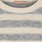 MARTA DU CHATEAU Marta du Chateau dame strik MdcCassie 8130 Knit Beige/Grigio8808/Orange8823