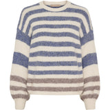 MARTA DU CHATEAU Marta du Chateau dame strik MdcCassie 8130 Knit Beige/Jeans8819/Fango8804