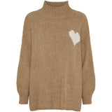 MARTA DU CHATEAU Marta du Chateau dame strik MdcCedar 9232 Knit Light Camel/Panna