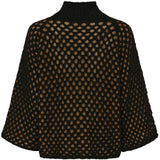 MARTA DU CHATEAU Marta du Chateau dame strik MdcClemence 24614 Knit black/Camello