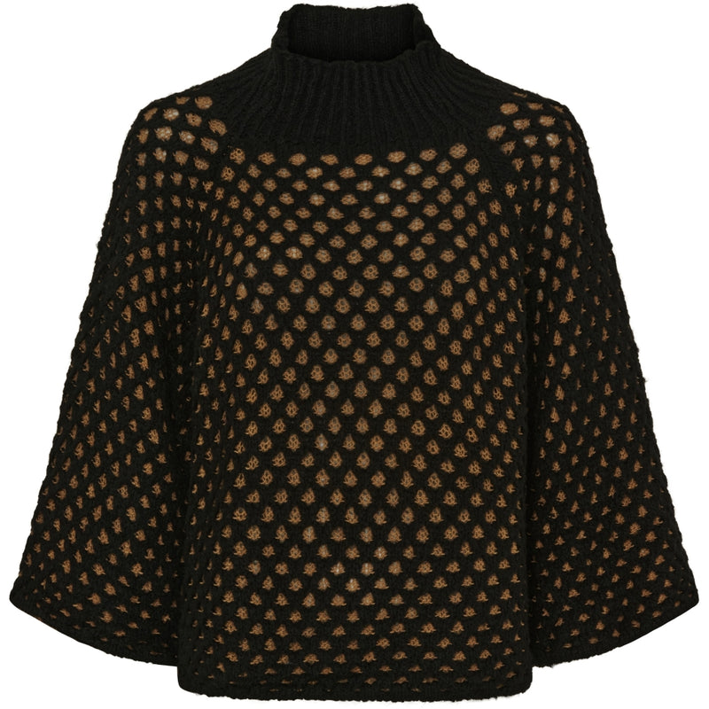 MARTA DU CHATEAU Marta du Chateau dame strik MdcClemence 24614 Knit black/Camello