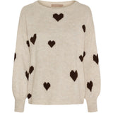 MARTA DU CHATEAU Marta du Chateau dame strik MdcClover 9582 Knit Beige