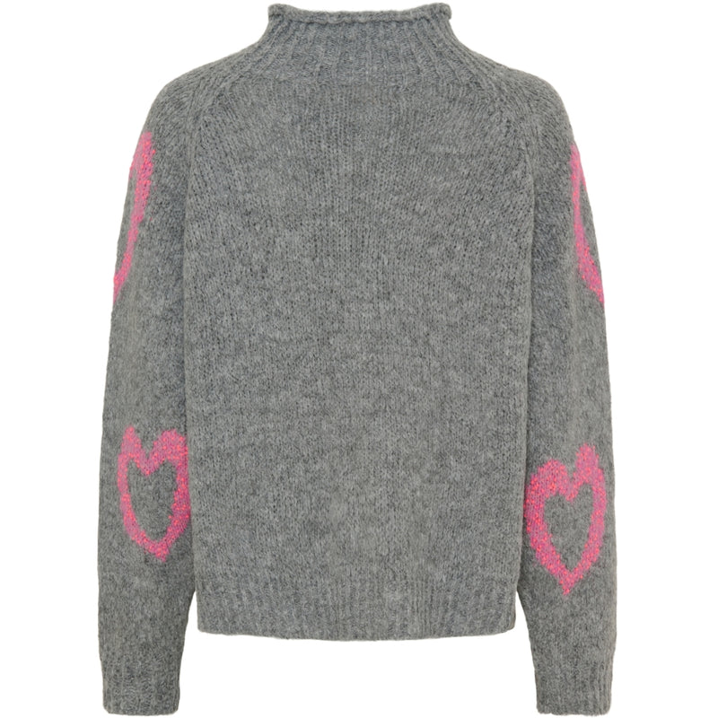 MARTA DU CHATEAU Marta du Chateau dame strik MdcCosette 24561 Knit Grigio/Fuxia