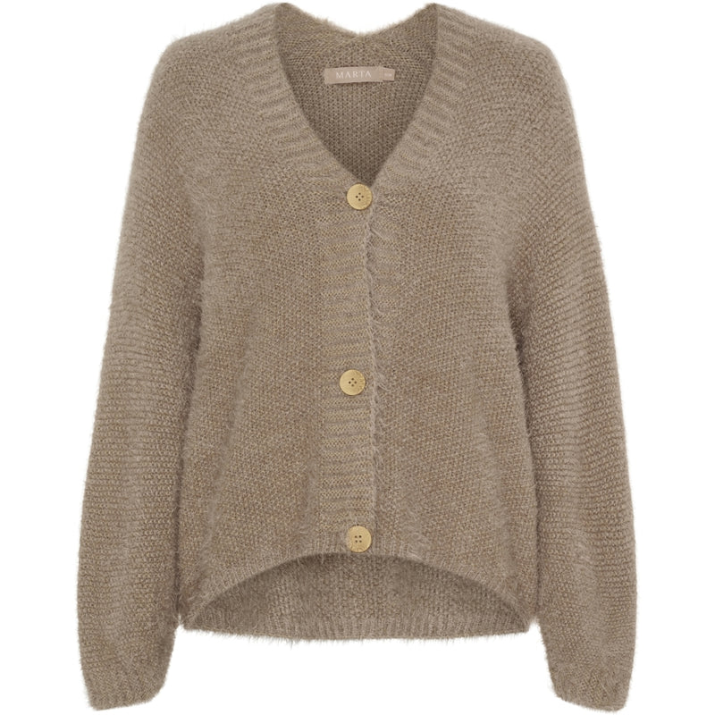 MARTA DU CHATEAU Marta du Chateau dame strik MdcDakota 809 Cardigan Dark Fango