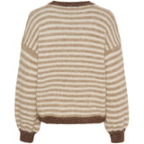 MARTA DU CHATEAU Marta du Chateau dame strik MdcDanielle 8080 Knit Beige/Fango/Moro