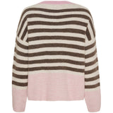 MARTA DU CHATEAU Marta du Chateau dame strik MdcElara 35671 Knit Fango/Burro/Rosa268