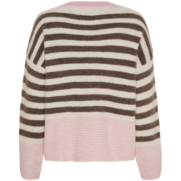 MARTA DU CHATEAU Marta du Chateau dame strik MdcElara 35671 Knit Fango/Burro/Rosa268