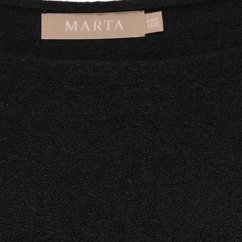 MARTA DU CHATEAU Marta du Chateau dame strik MdcElderflower 30003 Knit Black