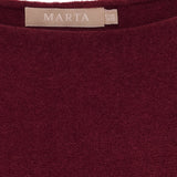 MARTA DU CHATEAU Marta du Chateau dame strik MdcElderflower 30003 Knit Bordeaux2911