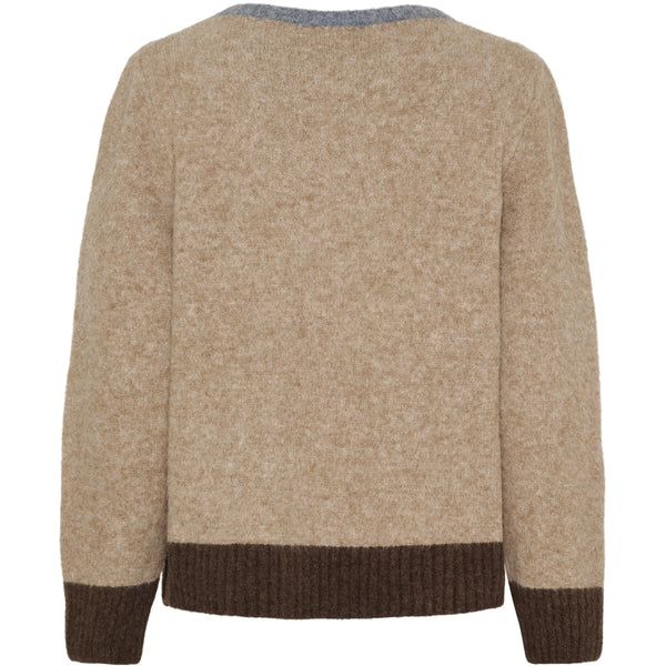 MARTA DU CHATEAU Marta du Chateau dame strik MdcElora KN8031 Knit Camel Denim