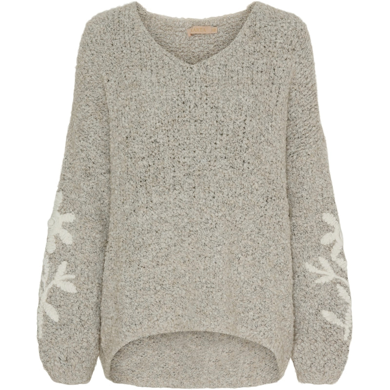 MARTA DU CHATEAU Marta du Chateau dame strik MdcIria 563 Knit Almond