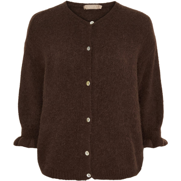 MARTA DU CHATEAU Marta du Chateau dame strik MdcJuliana 2413 Cardigan Brown2984