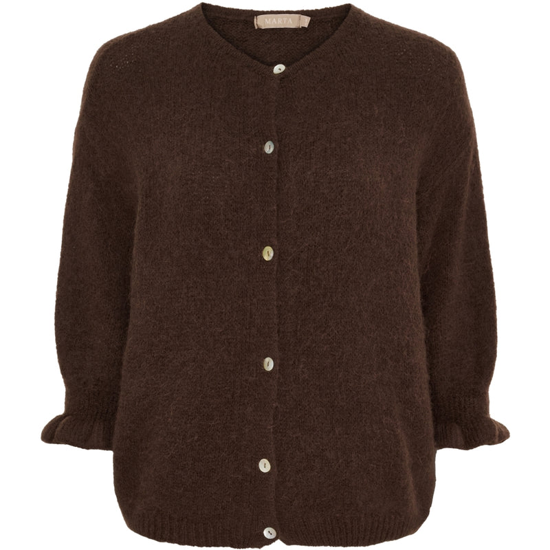 MARTA DU CHATEAU Marta du Chateau dame strik MdcJuliana 2413 Cardigan Brown2984