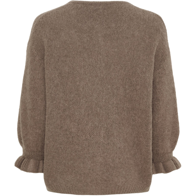 MARTA DU CHATEAU Marta du Chateau dame strik MdcJuliana 2413 Cardigan Fango