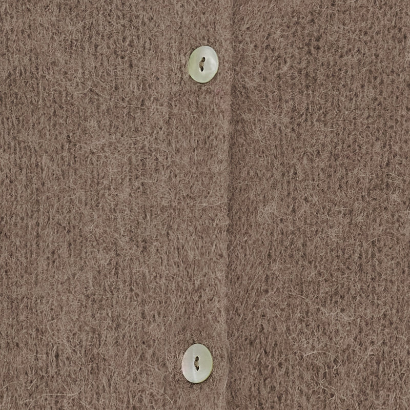 MARTA DU CHATEAU Marta du Chateau dame strik MdcJuliana 2413 Cardigan Fango