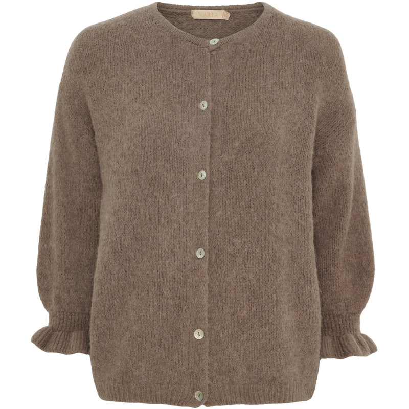 MARTA DU CHATEAU Marta du Chateau dame strik MdcJuliana 2413 Cardigan Fango