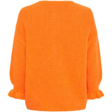 MARTA DU CHATEAU Marta du Chateau dame strik MdcJuliana 2413 Cardigan Orange Fluo