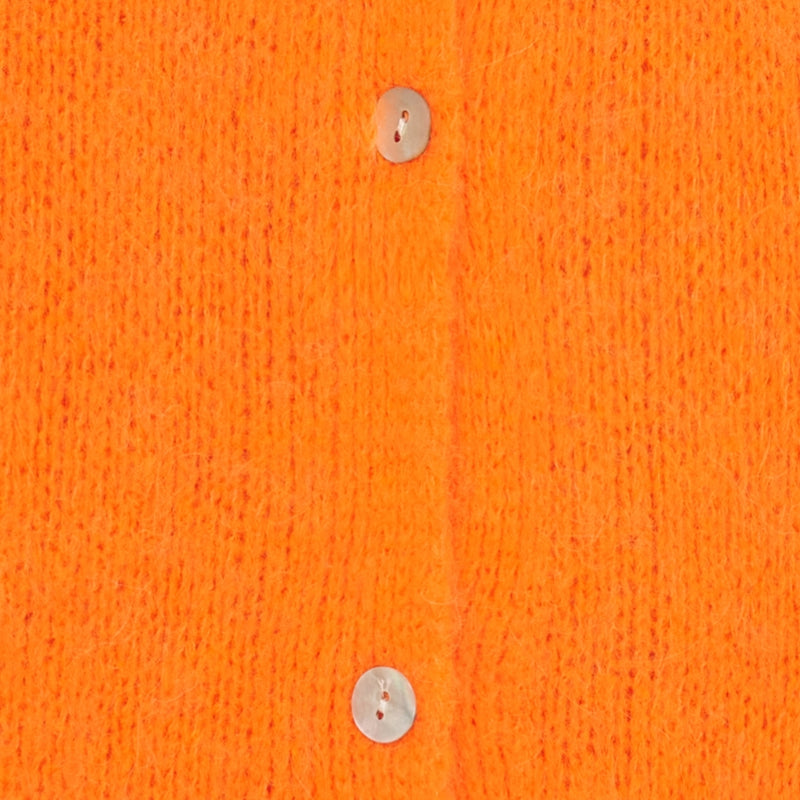 MARTA DU CHATEAU Marta du Chateau dame strik MdcJuliana 2413 Cardigan Orange Fluo