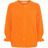 MARTA DU CHATEAU Marta du Chateau dame strik MdcJuliana 2413 Cardigan Orange Fluo
