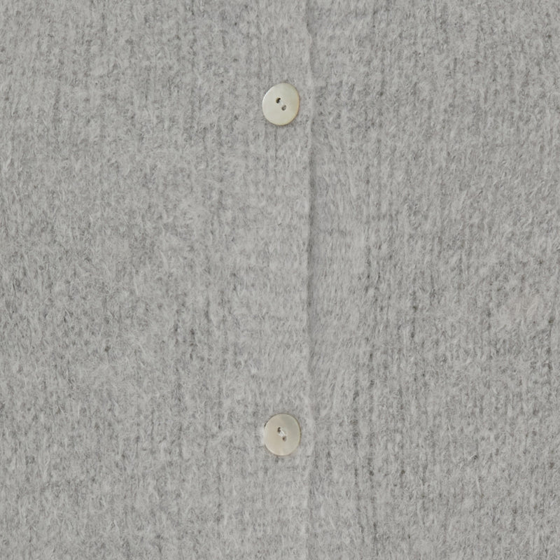 MARTA DU CHATEAU Marta du Chateau dame strik MdcKiki 2406 Cardigan Light Grey