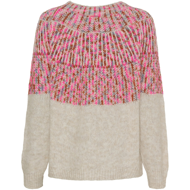 MARTA DU CHATEAU Marta du Chateau dame strik MdcLilia 24484 Knit Crema/Fuxia