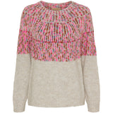 MARTA DU CHATEAU Marta du Chateau dame strik MdcLilia 24484 Knit Crema/Fuxia