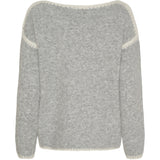 MARTA DU CHATEAU Marta du Chateau dame strik MdcLinette KN8032 Knit LightGreyW002