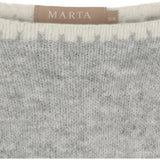 MARTA DU CHATEAU Marta du Chateau dame strik MdcLinette KN8032 Knit LightGreyW002