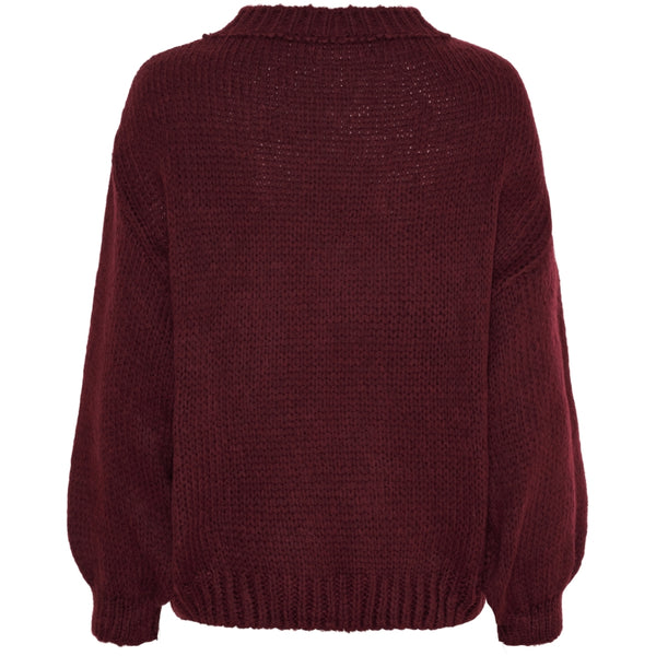 MARTA DU CHATEAU Marta du Chateau dame strik MdcTulip 9580 Knit Bordeaux