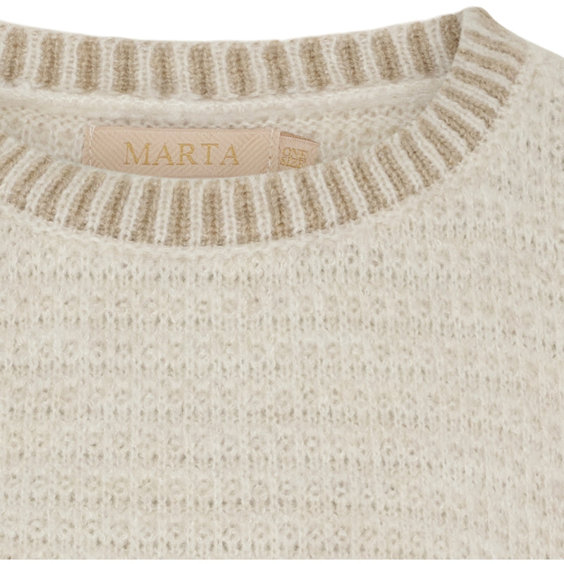 MARTA DU CHATEAU Marta du Chateau dame strik vest MdcAntonine 6005 Knit Vest Beige/LightCamel9527