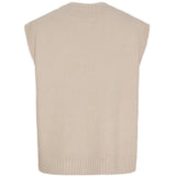 MARTA DU CHATEAU Marta du Chateau dame strik vest MdcLila KN8038 Knit Vest BeigeW088