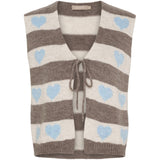 MARTA DU CHATEAU Marta du Chateau dame strik vest MdcPhoenix 8069 Knit Vest Celeste
