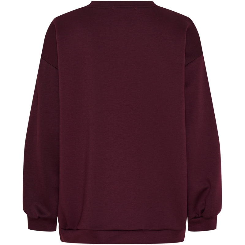 MARTA DU CHATEAU Marta du Chateau dame sweatshirt MdcHibiscus 22659 Sweatshirt Bordeaux