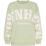 MARTA DU CHATEAU Marta du Chateau dame sweatshirt MdcHibiscus 22659 Sweatshirt Green/Offwhite