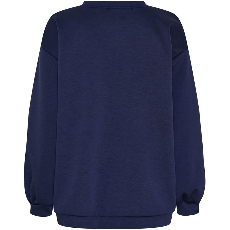 MARTA DU CHATEAU Marta du Chateau dame sweatshirt MdcHibiscus 22659 Sweatshirt Navy/Sky