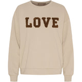 MARTA DU CHATEAU Marta du Chateau dame sweatshirt MdcJessa 7976 Sweatshirt Beige/Brown