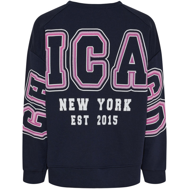 MARTA DU CHATEAU Marta du Chateau dame sweatshirt MdcNadine 69407 Sweatshirt Dark Blue