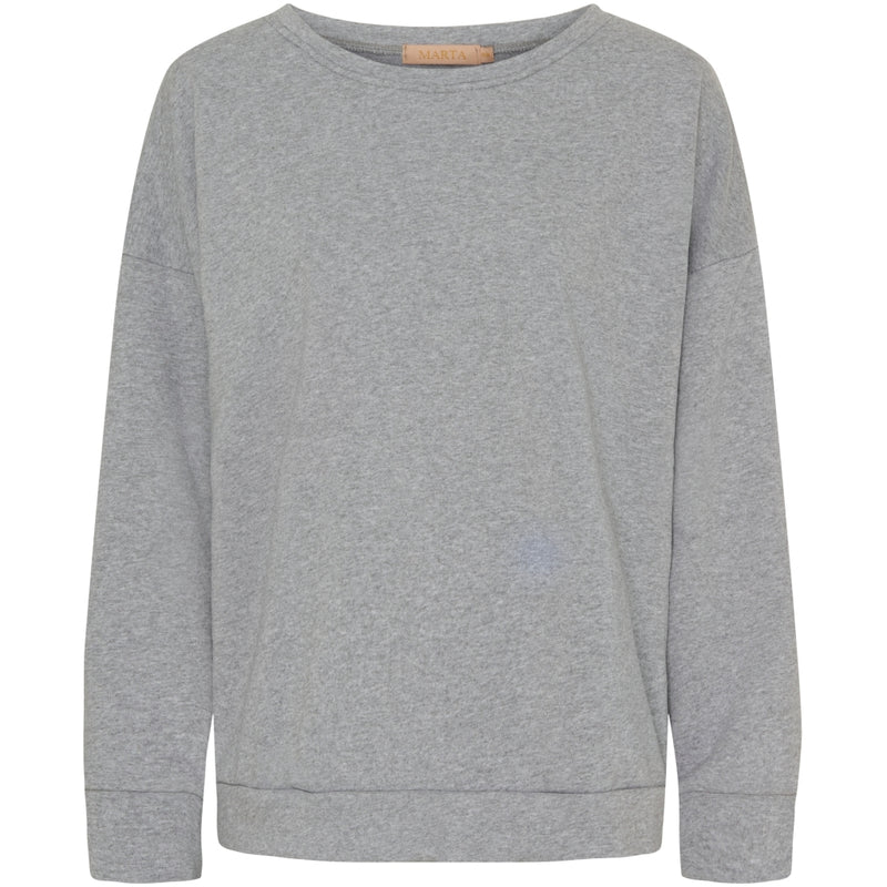 MARTA DU CHATEAU Marta du Chateau dame sweatshirt MdcNathalie 69371 Sweatshirt Light Grey