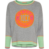 MARTA DU CHATEAU Marta du Chateau dame sweatshirt MdcRachelle 6575/B Sweatshirt Grigio/Verde