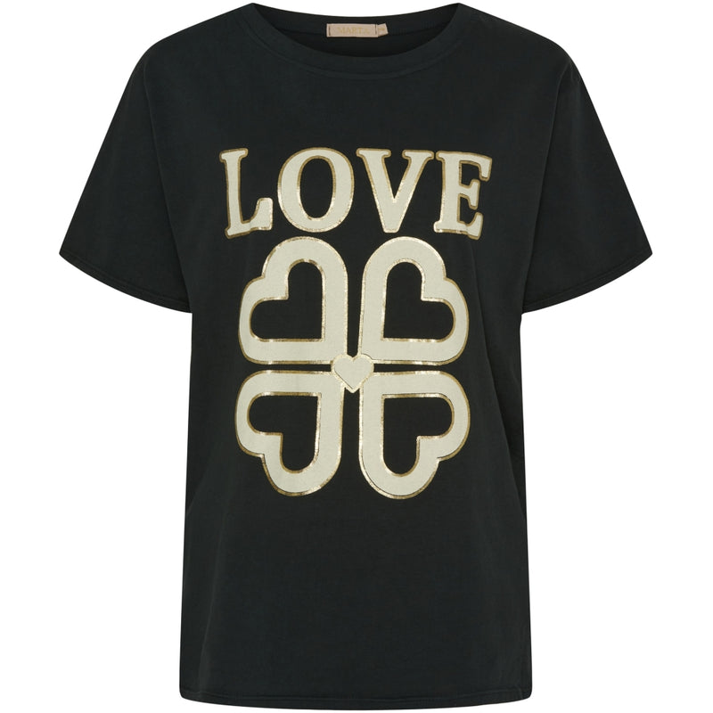 MARTA DU CHATEAU Marta du Chateau dame tee MdcInge .0532 T-shirt Black LOVE