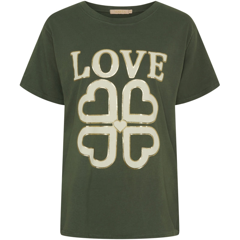 MARTA DU CHATEAU Marta du Chateau dame tee MdcInge .0532 T-shirt Military Love