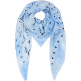 MARTA DU CHATEAU Marta du Chateau dame tørklæde MdcDanna FA37254 Scarf Light blue