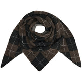 MARTA DU CHATEAU Marta du Chateau dame tørklæde MdcGretzel BA-3446 Scarf Black/Coffee