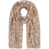 MARTA DU CHATEAU Marta du Chateau dame tørklæde MdcNimma FA37238 Scarf Light Coffee