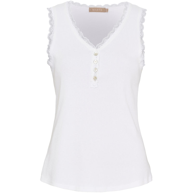 MARTA DU CHATEAU Marta du Chateau dame top MdcGaia 22528 Top White